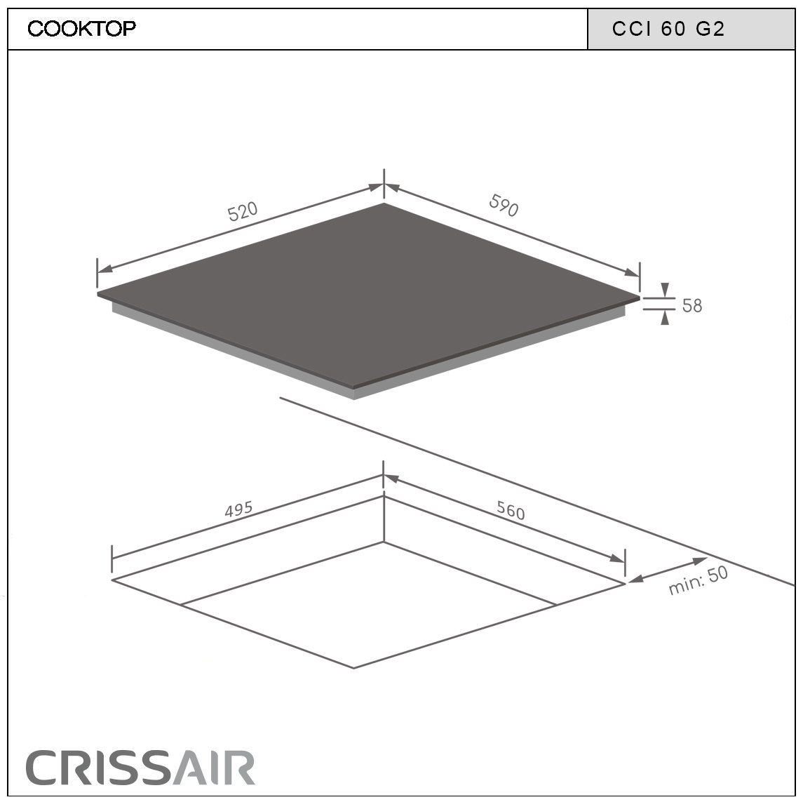 COOKTOP INDUÇÃO CCI 60