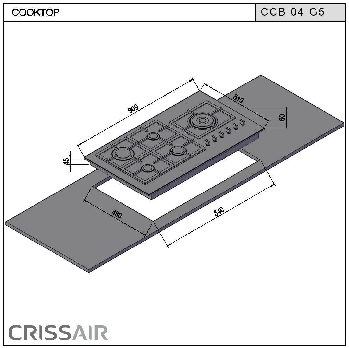 Cooktop a Gás CCB 04 G5