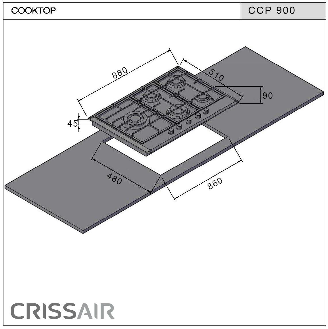 Cooktop a Gás CCP 900